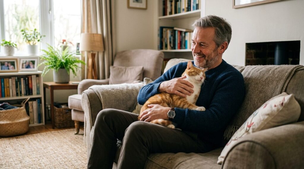 Documentary-style stock photography: A confident middle-aged